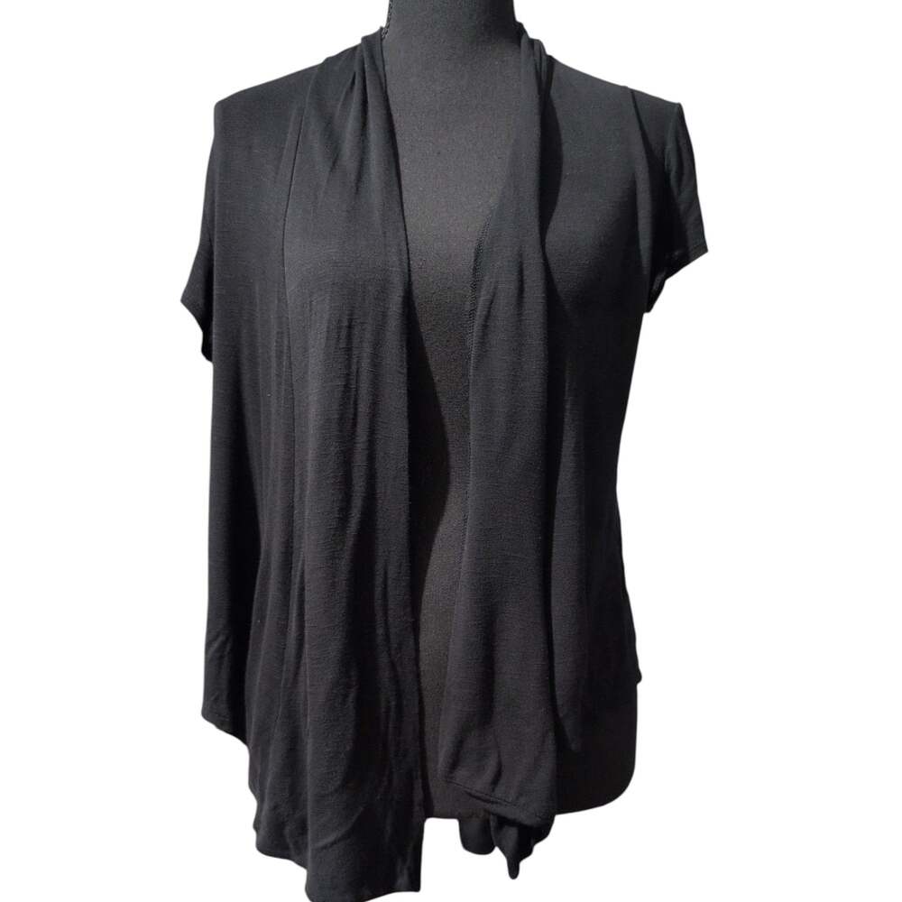 LK Luv Women's Extra Soft Natural Bamboo Short Sleeve Cardigan – Made in USA – L